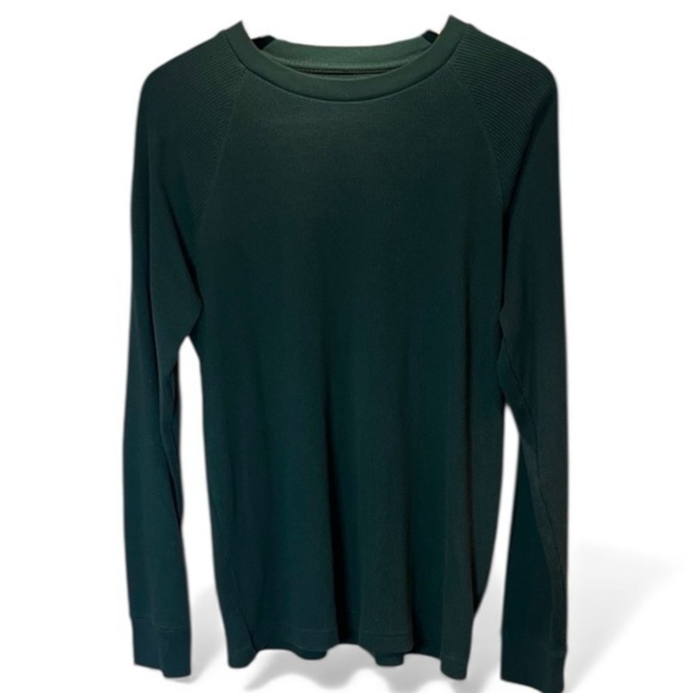 GAP vintage Men’s Thermal Long Sleeve Top Shirt Size Medium Dark Green
